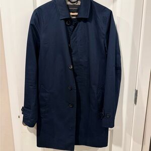 Men's long Navy Blue Coat